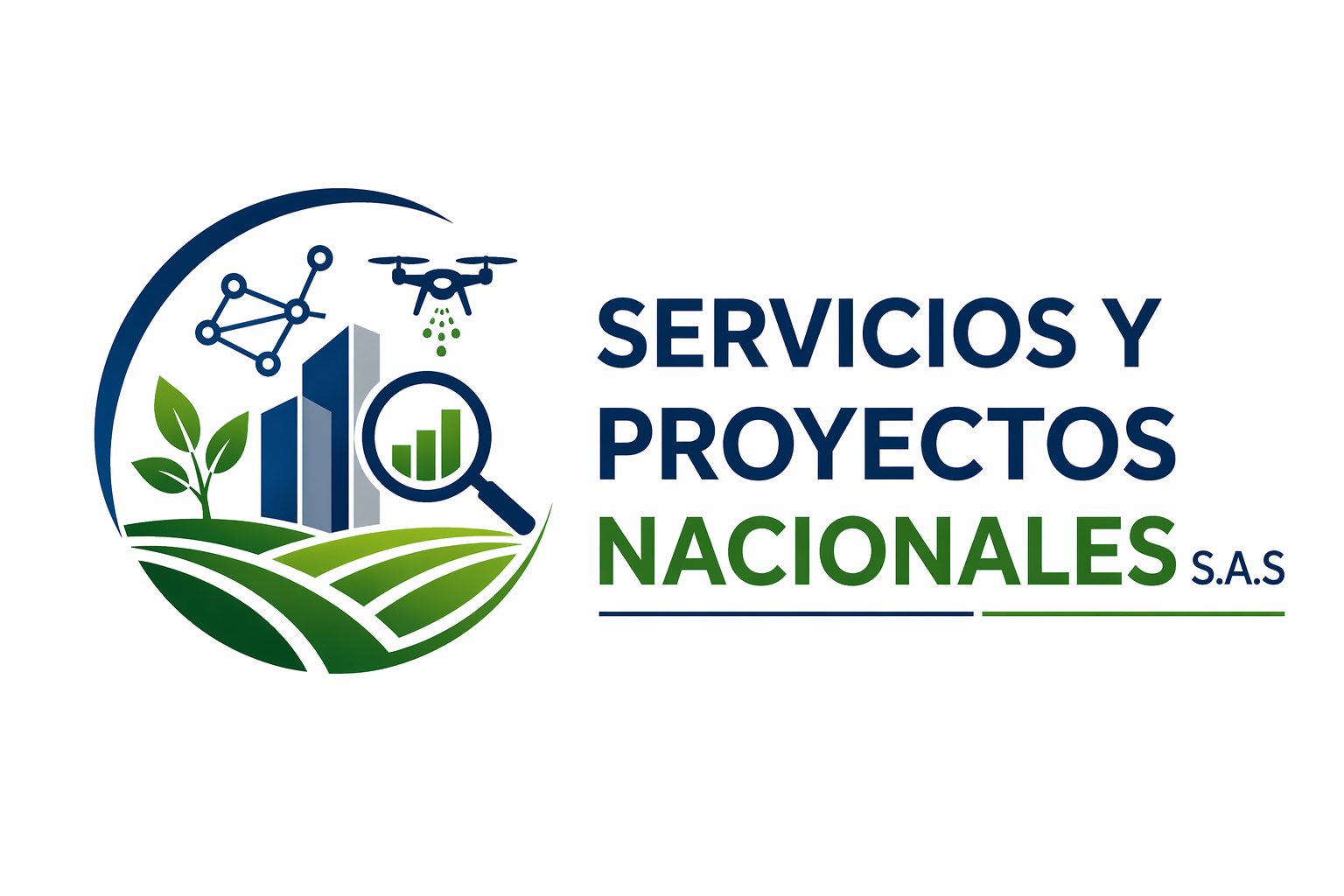 Logo Servicios y Proyectos Nacionales